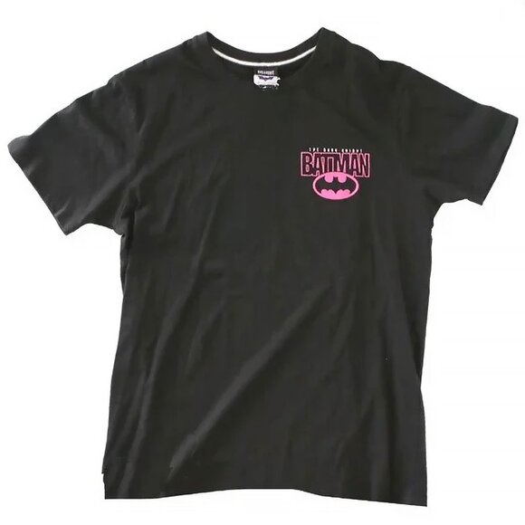 Batman Dark Knight 100% Cotton T-Shirt Black Top Lightweight DC Comics Logo Tee - Picture 7 of 7